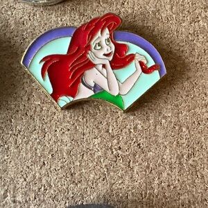 Disney Ariel Pin with Red and Purple Accents
